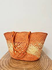 Loewe Medium Anagram Basket Bag Orange 46x24x15cm - 2