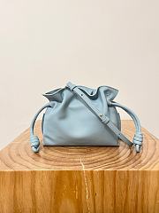 Loewe Mini Flamenco Clutch Bag Light Blue 23x18x9cm - 1