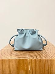 Loewe Mini Flamenco Clutch Bag Light Blue 23x18x9cm - 6