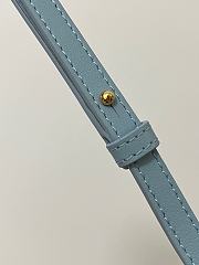 Loewe Mini Flamenco Clutch Bag Light Blue 23x18x9cm - 5