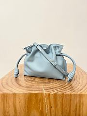 Loewe Mini Flamenco Clutch Bag Light Blue 23x18x9cm - 2