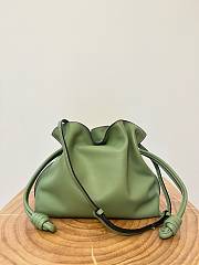 Loewe Flamenco Clutch Bag Green 30x24.5x10.5cm - 1