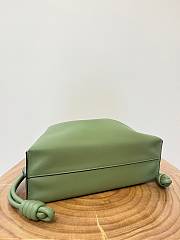 Loewe Flamenco Clutch Bag Green 30x24.5x10.5cm - 6