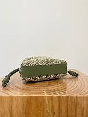 Loewe Mini Flamenco Clutch Bag Greem Anagram 23x18x9cm - 5