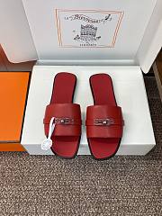 Hermes Giulia Sandal Red - 2