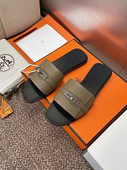 Hermes Giulia Sandal Etoupe Black - 2