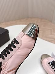 Prada Collapse Re-Nylon Suede Sneakers Metal Pink - 4