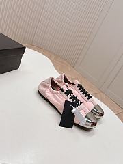 Prada Collapse Re-Nylon Suede Sneakers Metal Pink - 3