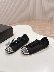 Prada Collapse Re-Nylon Suede Sneakers Metal Black - 3
