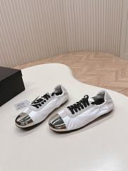 Prada Collapse Re-Nylon Suede Sneakers Metal White - 3