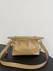 Fendi Mamma Baguette Medium Light Tan Leather Bag 26.5x18x8.5cm - 6