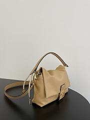 Fendi Mamma Baguette Medium Light Tan Leather Bag 26.5x18x8.5cm - 5