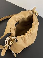 Fendi Mamma Baguette Medium Light Tan Leather Bag 26.5x18x8.5cm - 2