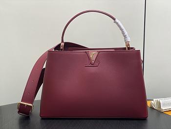 Louis Vuitton LV Capucines GM Souple Rust Red 38 x 23 x 16 cm