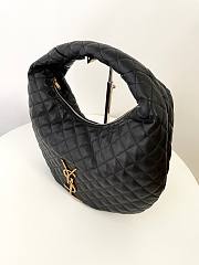 YSL ICare Hobo Quilted Nappa Black 44x30x7cm - 5