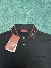 Gucci Cotton Piquet With Web Polo - 2