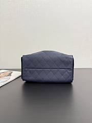 Chanel 25 Small Handbag Navy Blue Calfskin Gold 30x26x14cm - 2