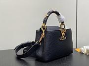 Louis Vuitton LV Capucines Mini Bag Black 21x13.6x8cm - 5