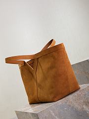 YSL Y Tote in Brown Suede 37x32x22-27cm - 6