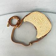 Prada Arqué Crochet Shoulder Bag Natural 22.5x18.5x6cm - 6