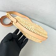 Prada Arqué Crochet Shoulder Bag Natural 22.5x18.5x6cm - 5