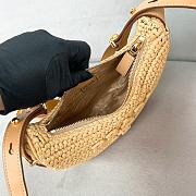 Prada Arqué Crochet Shoulder Bag Natural 22.5x18.5x6cm - 2