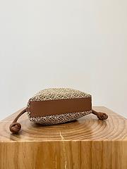 Loewe Mini Flamenco Clutch Bag Brown Anagram 23x18x9cm - 2