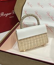 Roger Vivier Mini Jewel Efflorescence Bag Rattan 19x12x6cm - 6