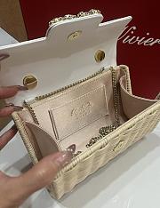 Roger Vivier Mini Jewel Efflorescence Bag Rattan 19x12x6cm - 5