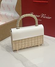 Roger Vivier Mini Jewel Efflorescence Bag Rattan 19x12x6cm - 3