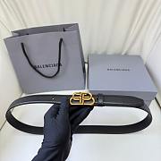 Balenciaga Black Gold Belt 2.5cm - 1