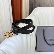 Balenciaga Black Gold Belt 2.5cm - 5