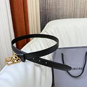 Balenciaga Black Gold Belt 2.5cm - 2