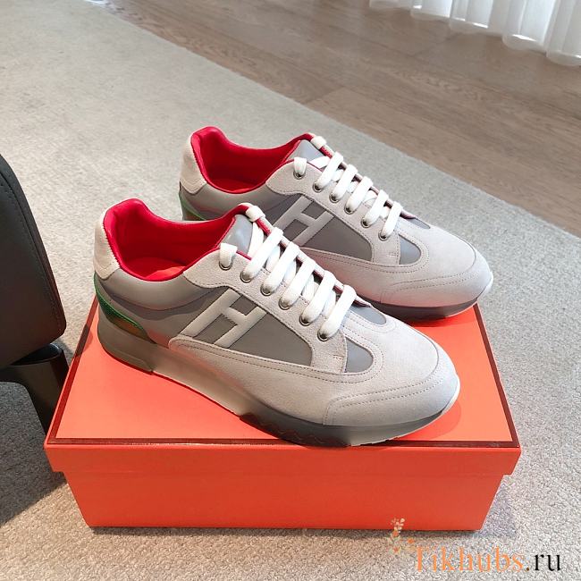 Hermes Trail Sneaker Multicolore Gris - 1
