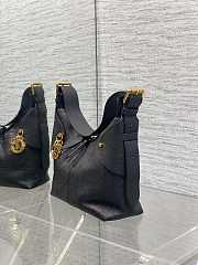 Dior Medium Voyage Bag Black Flat 28x18x12cm - 4