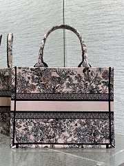 Dior Lucky Medium Book Tote Pink Flowers Calendar - 4