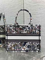 Dior Lucky Medium Dior Book Tote Multicolor Flowers 36cm - 3