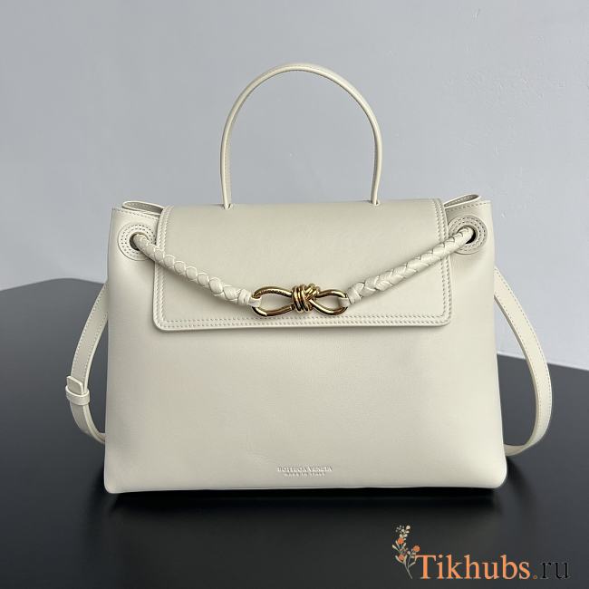 Bottega Veneta Ciao Ciao Bag White Gold 34x26x15cm - 1