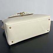 Bottega Veneta Ciao Ciao Bag White Gold 34x26x15cm - 5
