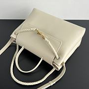 Bottega Veneta Ciao Ciao Bag White Gold 34x26x15cm - 4