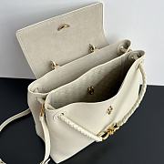 Bottega Veneta Ciao Ciao Bag White Gold 34x26x15cm - 3