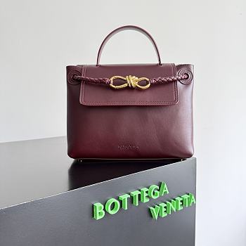 Bottega Veneta Small Ciao Ciao Bag Red Gold 26x19x10.5cm
