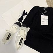 Chanel Coco Beach Mary Janes White Flat  - 5