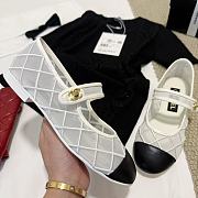 Chanel Coco Beach Mary Janes White Flat  - 3