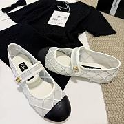 Chanel Coco Beach Mary Janes White Flat  - 2