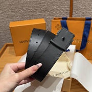 Louis Vuitton LV Black Calfskin Belt 4cm - 4