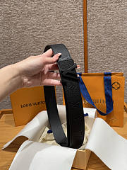 Louis Vuitton LV Black Calfskin Belt 4cm - 2