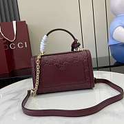 Gucci Small Padlock Top Handle Bag Red 20x13.5x8cm - 6