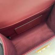 Gucci Small Padlock Top Handle Bag Red 20x13.5x8cm - 3