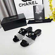 Chanel Black Slides Sandal - 4